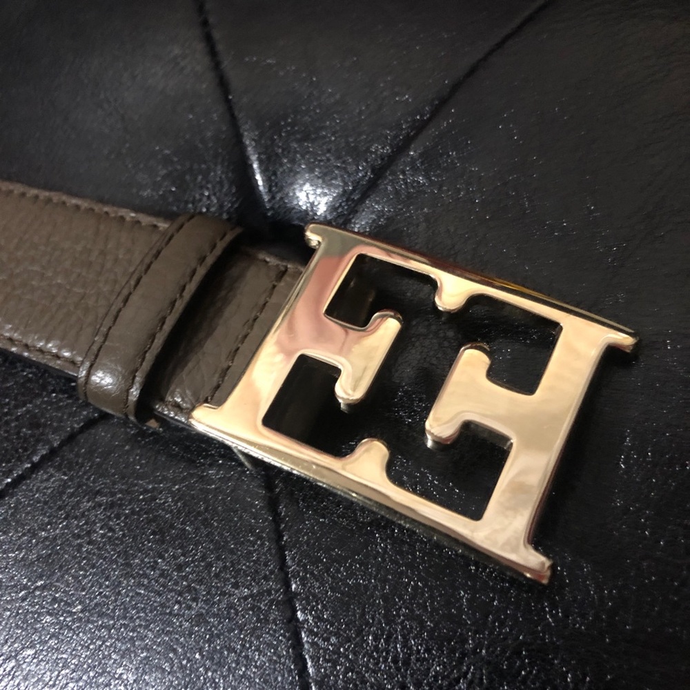 ESCADA grey monogram belt (authentic)